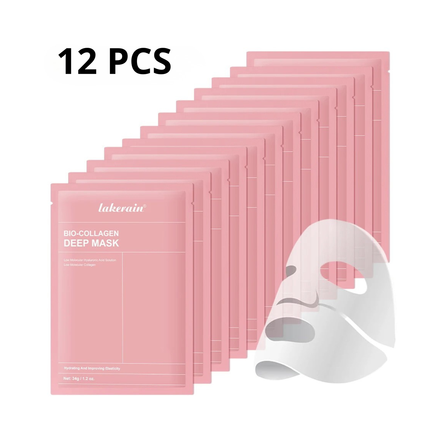 Mascarilla facial de biocolágeno hidratante y minimizadora de poros