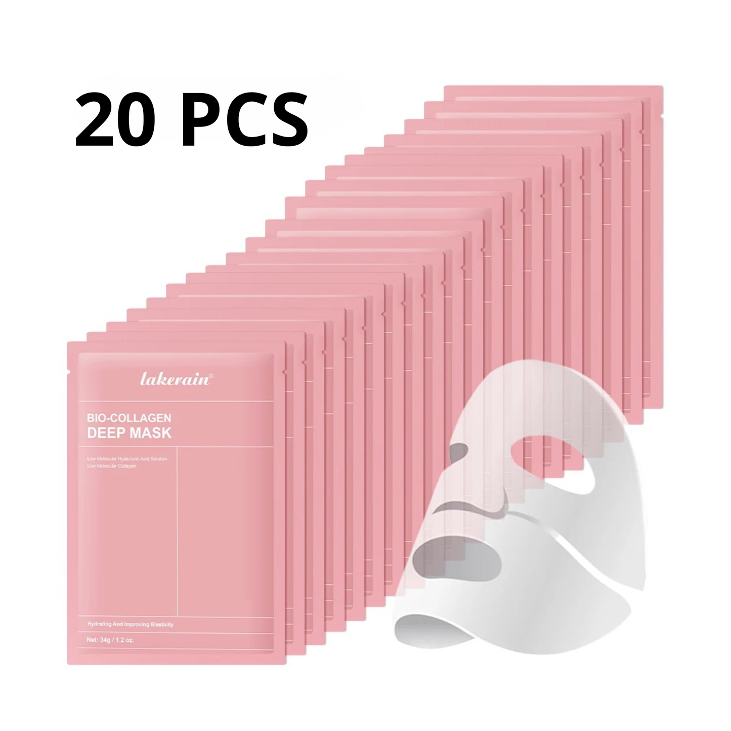 Mascarilla facial de biocolágeno hidratante y minimizadora de poros